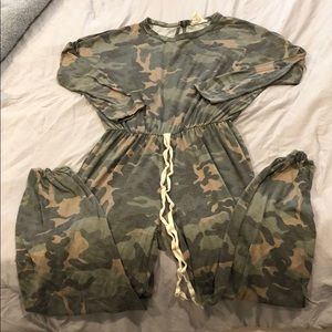 Camo jogger jumpsuit